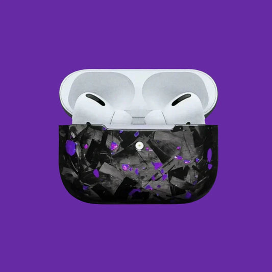 Apple Airpods Purple Forged Carbon Fiber Case