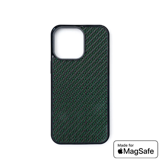 iPhone- Green Carbon Fiber MagSafe Case